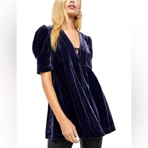 Free People Women's Tops Free People Adelle Velvet Tunic